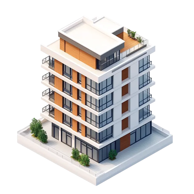 3D model bytového domu